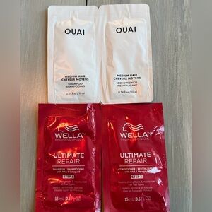 Wella Professionals Ultimate Repair & Ouai Shampoo & Conditioner 4 Pack Set